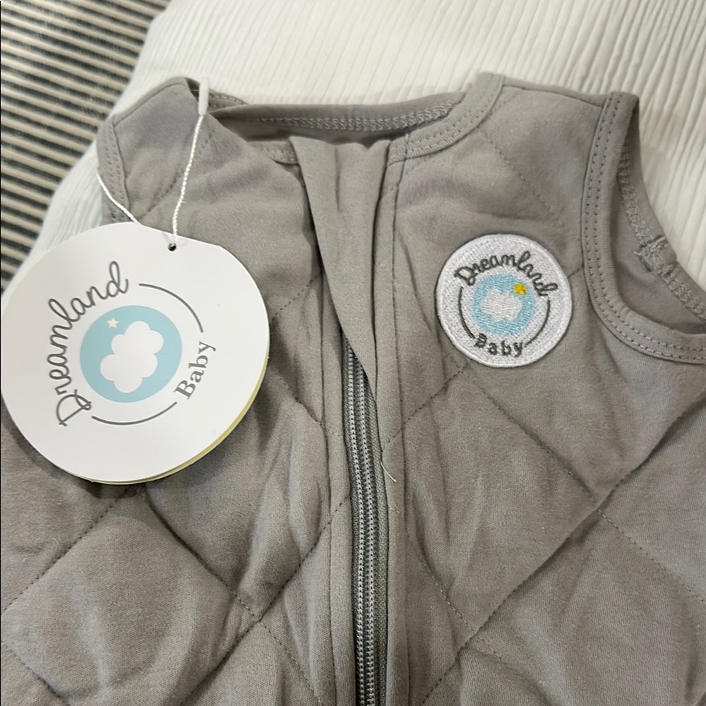 Dreamland Baby Gray Quilted Vest